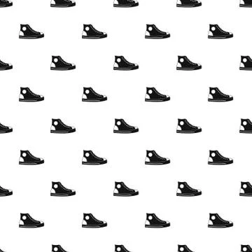 Men shoe pattern vector seamless Illustrazione stock
