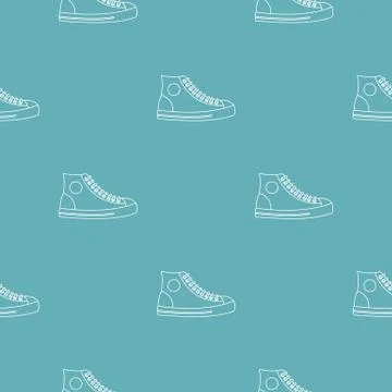 Men shoe pattern vector seamless Stock Illustration