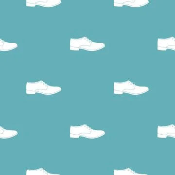 Men shoe pattern vector seamless Illustrazione stock