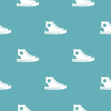 Men shoe pattern vector seamless Illustrazione stock