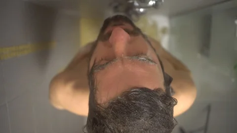 Men at shower Stock-Footage 104490028