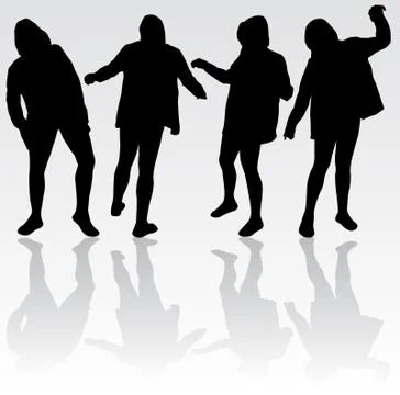 Men silhouettes Stock-Illustration
