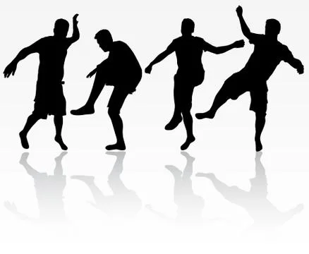 Men silhouettes Stock Illustration