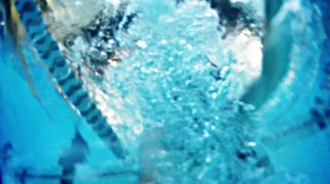 Men swimming Stock Footage 10734606