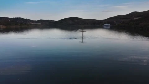 Men Swimming In The Lake Stock Footage 211329181