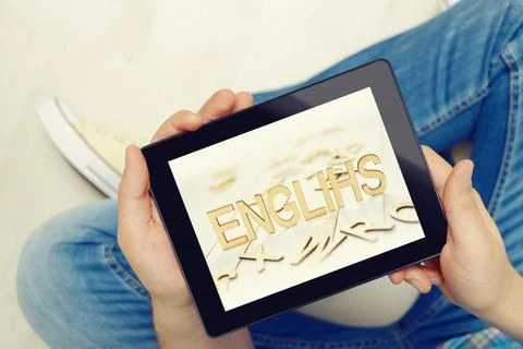 Men with tablet Stock Photos