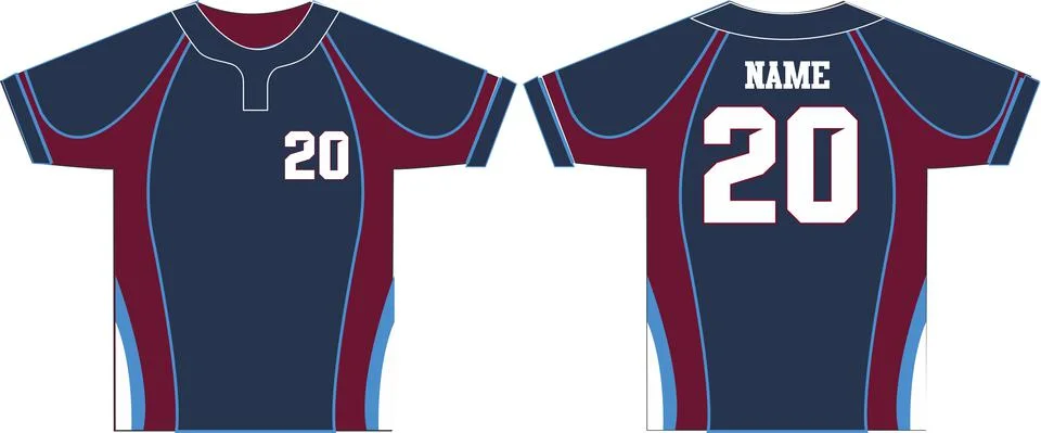 Men Two Button Crew Neck Mock Ups Shirts Vectors Stock Illustration