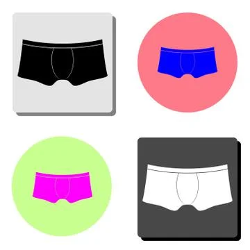 Men underwear. flat vector icon Stock Illustration