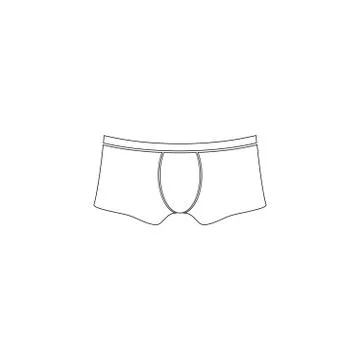 Men underwear. flat vector icon Stock Illustration