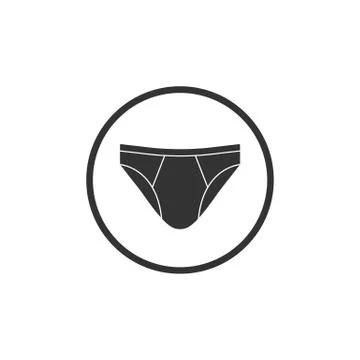 Men underwear icon. Vector illustration, flat design. Stock Illustration