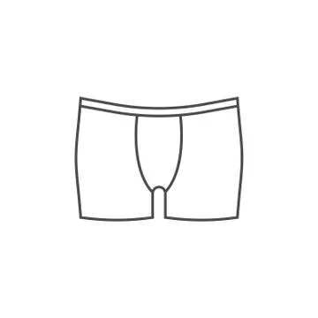 Men underwear icon. Vector illustration, flat design. Stock Illustration