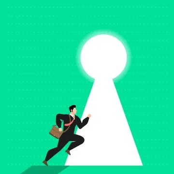 Men use shields to reflect the graph. Stock Illustration