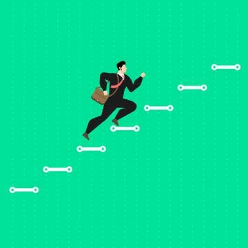 Men use shields to reflect the graph. Stock Illustration