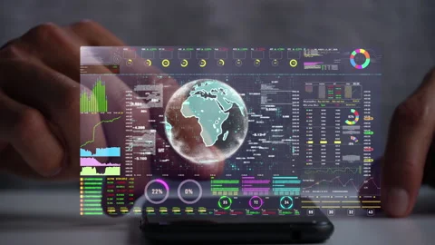 A men using smart phone for analyze a stock market exchange. Stock Footage 244893590
