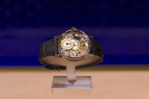 Men watch on stand side view Stock Photos