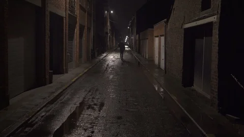 Men Waving In Dark Alley In Scary Dark S Stock Video Pond5