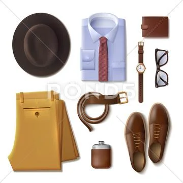 Men Wear Concept Stock Illustration