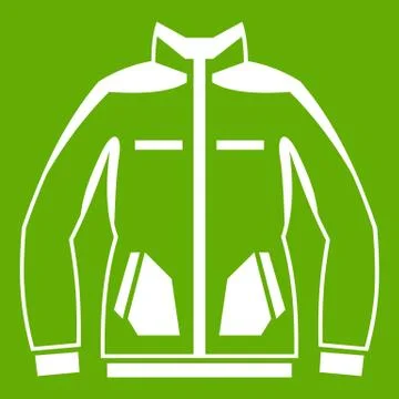 Men winter jacket icon green イラスト素材