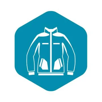 Men winter jacket icon, simple style イラスト素材