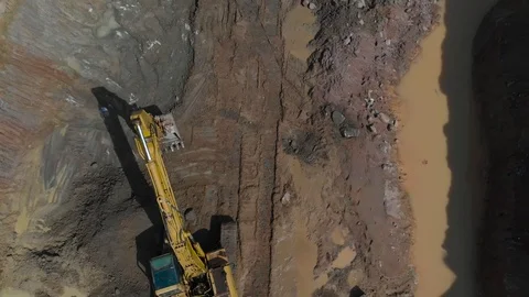 Men At Work Caterpiller Construction Road Stock Footage 94983967