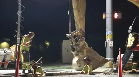 Men at work Stock Footage 53564347