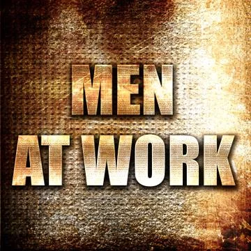 Men at work Stock Illustration
