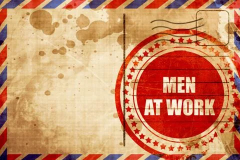 Men at work Stock Illustration