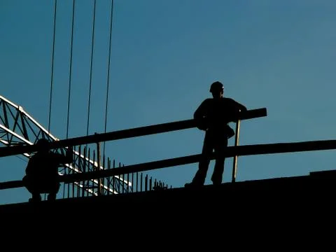 Men at work Foto stock