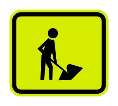 Men At Work Symbol Sign Isolate on White Background,Vector Illustration Illustrazione stock
