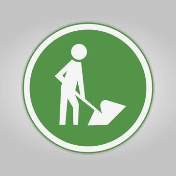 Men At Work Symbol Sign Isolate on White Background,Vector Illustration Illustrazione stock