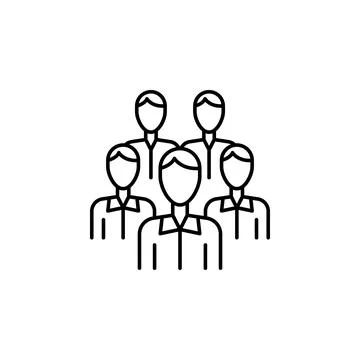 Men, workers, team icon. Simple line, outline vector elements of teamwork for ui 스톡 일러스트