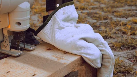 Men Working on Bench Making our of Pallets Stock Footage 125697592