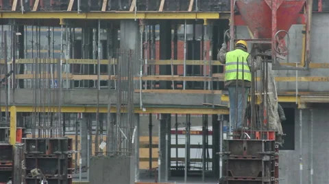 Men Working On Construction Stock Footage 47928359
