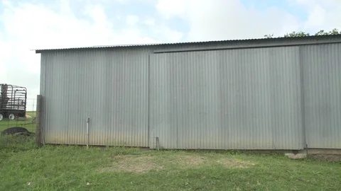 Men working on Farm Ranch and Cattle in countryside 库存影片 110985601