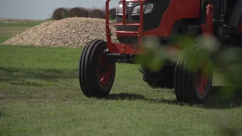 Men working on Farm Ranch and Cattle in countryside Stock Footage 111003277
