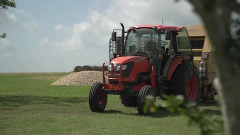 Men working on Farm Ranch and Cattle in countryside Stock Footage 111003336