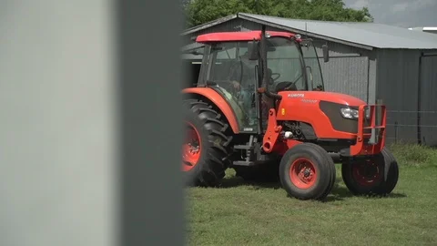 Men working on Farm Ranch and Cattle in countryside Stock Footage 111003945