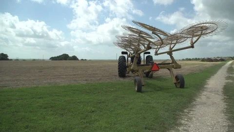 Men working on Farm Ranch and Cattle in countryside Stock Footage 111004709