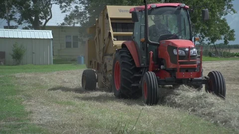 Men working on Farm Ranch and Cattle in countryside Stock Footage 111006246