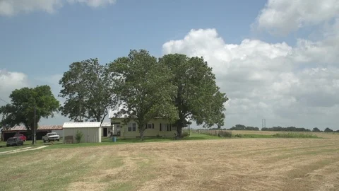 Men working on Farm Ranch and Cattle in countryside Stock Footage 111016880