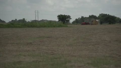 Men working on Farm Ranch and Cattle in countryside 库存影片 111017970