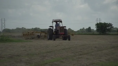 Men working on Farm Ranch and Cattle in countryside Stock Footage 111018471