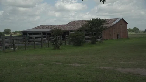 Men working on Farm Ranch and Cattle in countryside Stock Footage 111021069