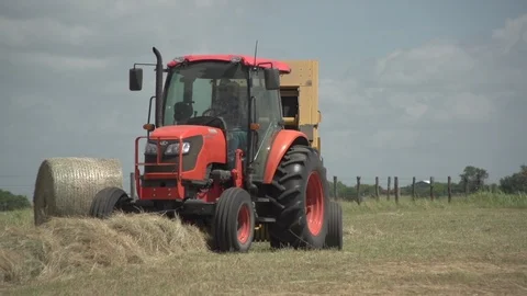 Men working on Farm Ranch and Cattle in countryside Stock Footage 111023926
