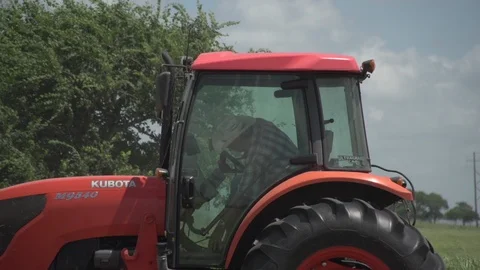 Men working on Farm Ranch and Cattle in countryside Stock Footage 111032574