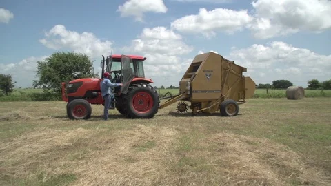 Men working on Farm Ranch and Cattle in countryside Video stock 111033010