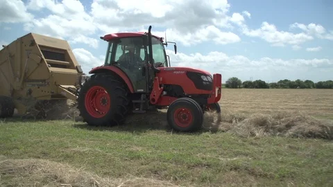 Men working on Farm Ranch and Cattle in countryside Video stock 111034468