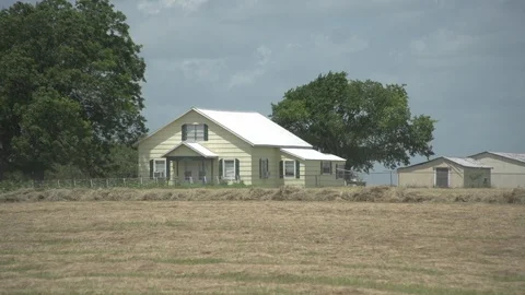 Men working on Farm Ranch and Cattle in countryside Stock Footage 111037512