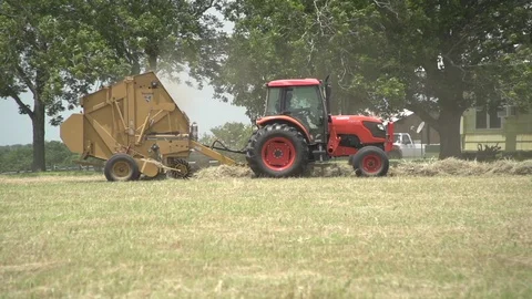 Men working on Farm Ranch and Cattle in countryside Video stock 111044103