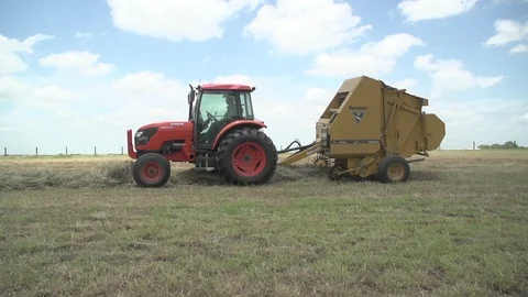 Men working on Farm Ranch and Cattle in countryside Stock Footage 111045068